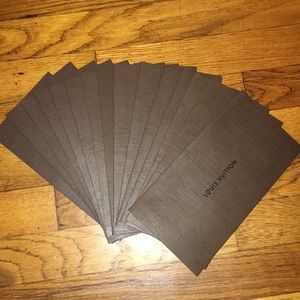 Louis Vuitton envelopes for receipt